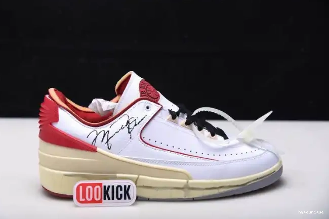 HYPE Retro Off-White Red Jordan White Low 2 SP DJ4375-106 0624